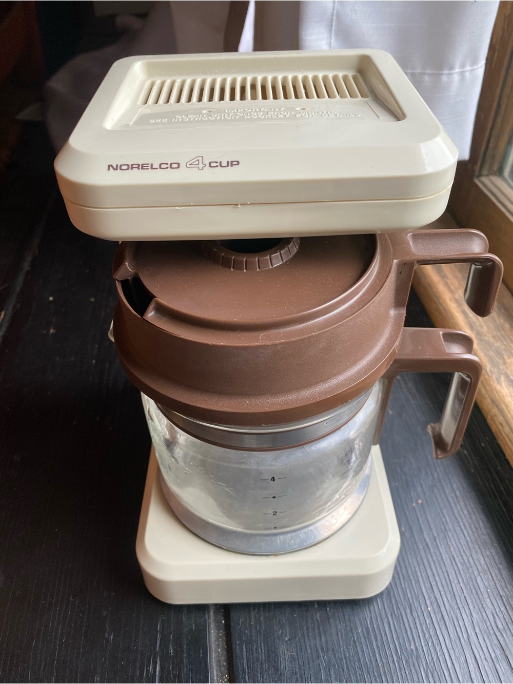 Norelco 4-Cup Coffee Maker - Brown and Cream